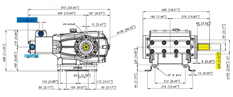 Насос Bertolini CAX 3060 (сталь 316)