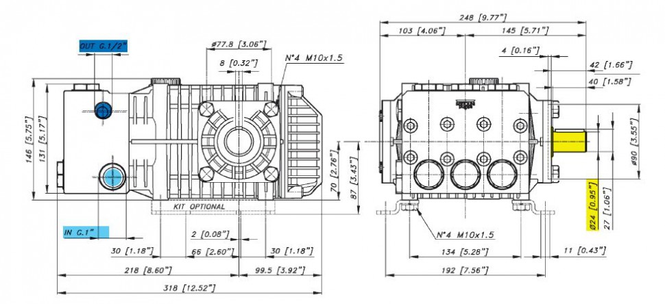 Насос Bertolini KA 4815 (сталь 316)