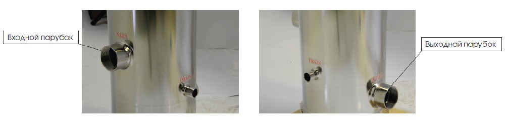 Корпус кластерного фильтра, картридж 20"х5, 5 м3/ч, нерж. сталь