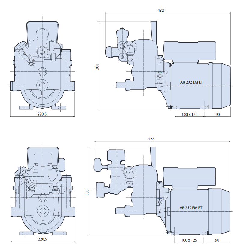 Мембранный насос AR 252 GCI + GR 30 EM арт.32180