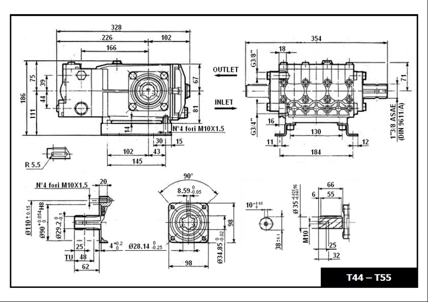 Насос Interpump T55 Empas