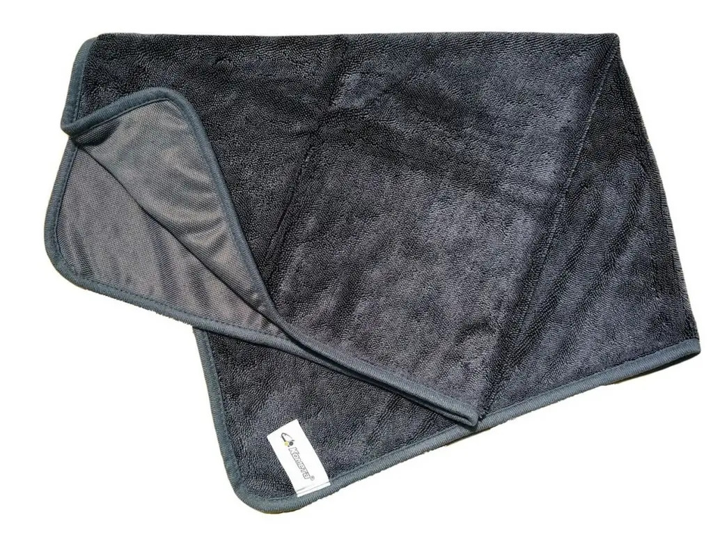 Микрофибра темная 70х90, 520 gsm, с логотипом, в упаковке (коробка 40шт)