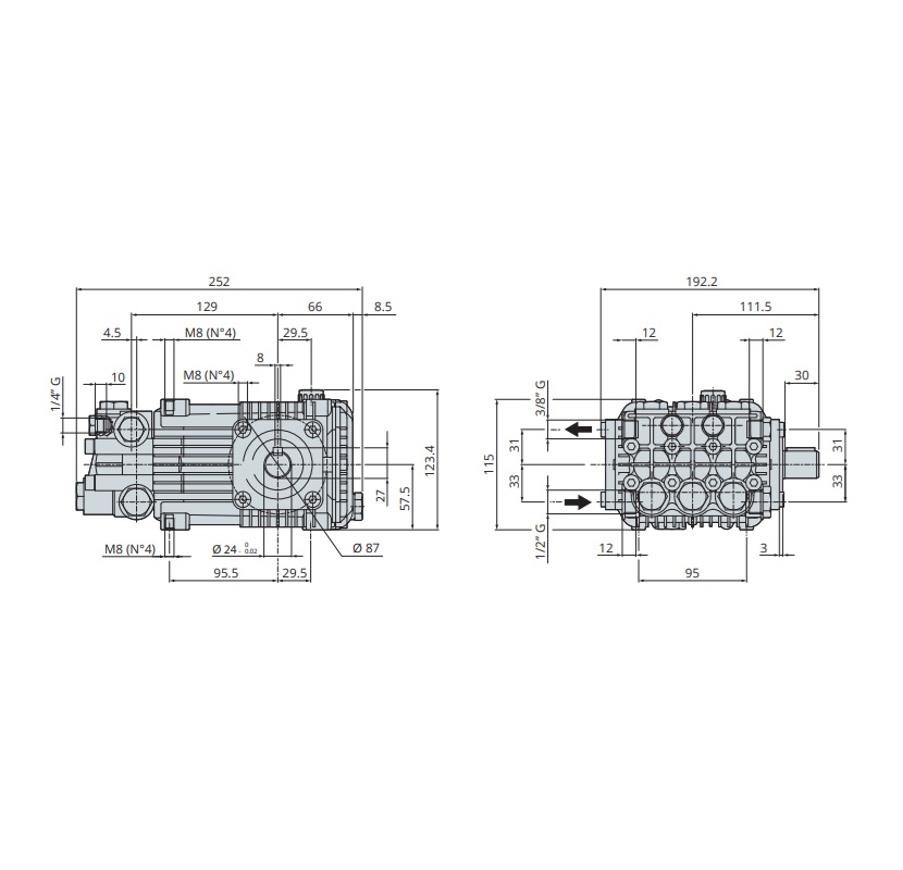 Насос Annovi Reverberi RK 15.20 N