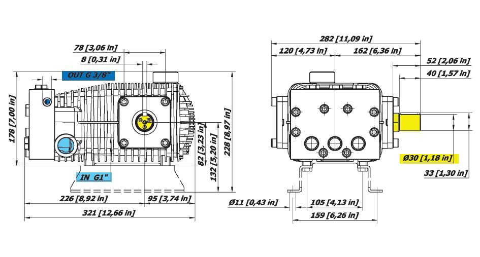 Насос Bertolini RA 2150-P (сталь 316)