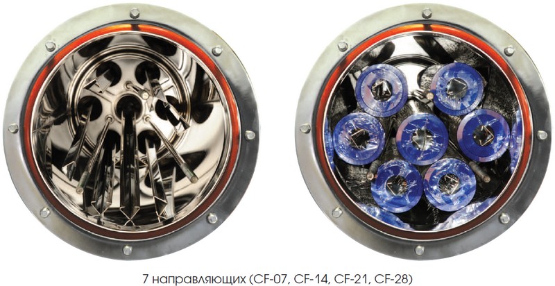 Корпус кластерного фильтра, картридж 10"х7, 7 м3/ч, нерж. сталь
