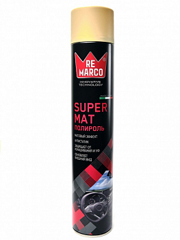 Полироль для пластика матовый Re Marco "SUPER MAT" Ваниль, 750 мл.